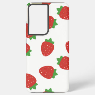 Strawberry pattern samsung galaxy case