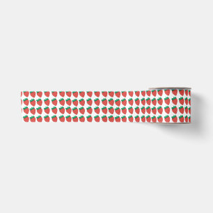 Strawberry Pattern Satin Ribbon
