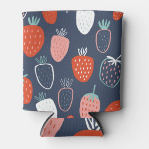 Strawberry pattern, Scandinavian kids texture. Can Cooler