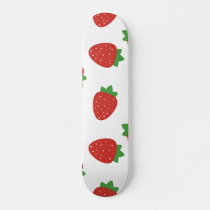 Strawberry pattern skateboard