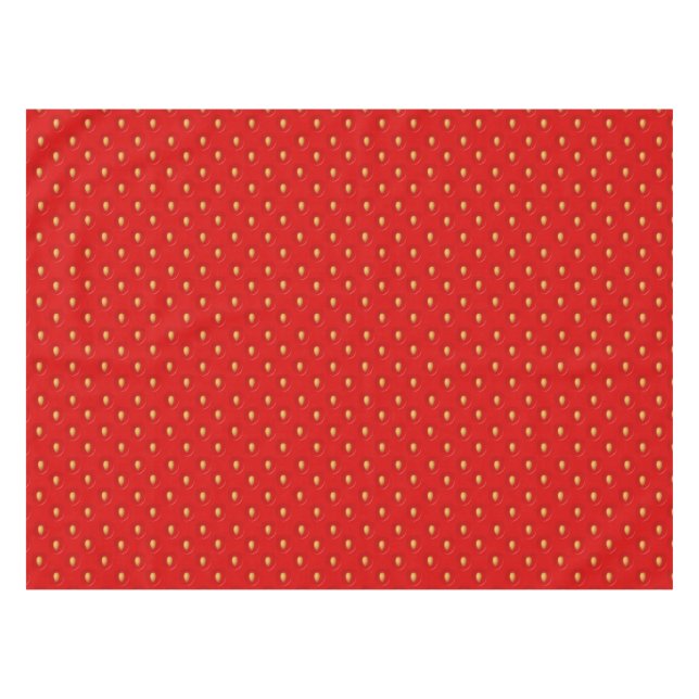 Strawberry Pattern Tablecloth (Front (Horizontal))