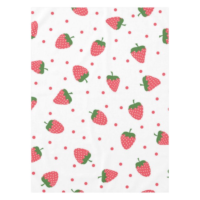 Strawberry pattern tablecloth (Front)