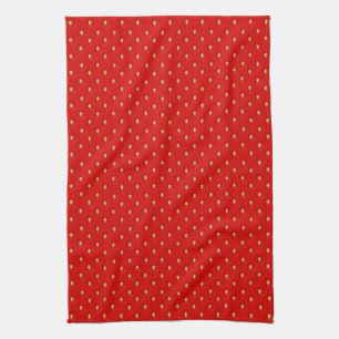 Strawberry Pattern Tea Towel