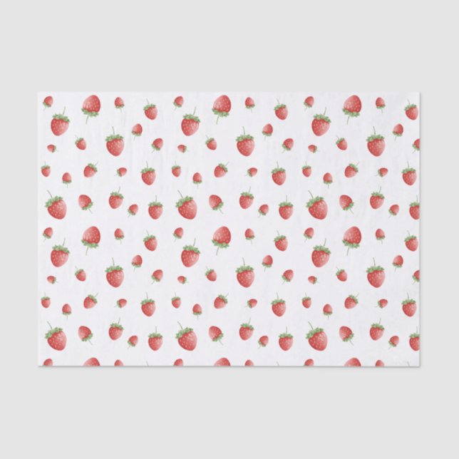 Strawberry Pattern Tissue Paper (Front)