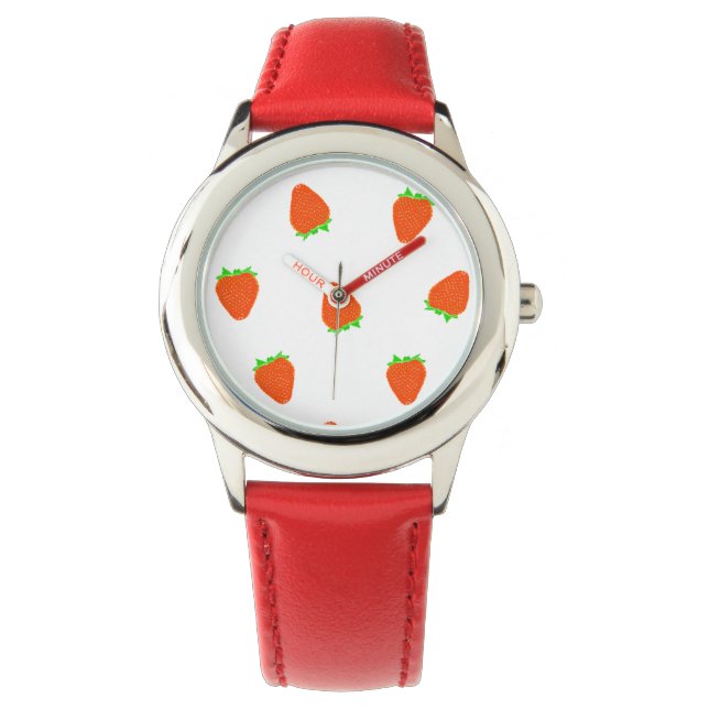 Strawberry Pattern Watch (Front)