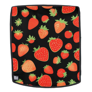 Strawberry patterns backpack