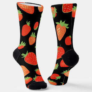 Strawberry patterns socks