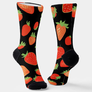 Strawberry patterns socks