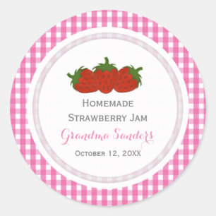 Strawberry Personalised Stickers