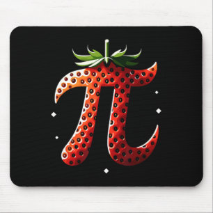 Strawberry Pi Day Funny Math Teacher Student 3.14  Mouse Pad