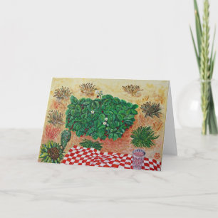 Strawberry Picnic with Little Doubt Card