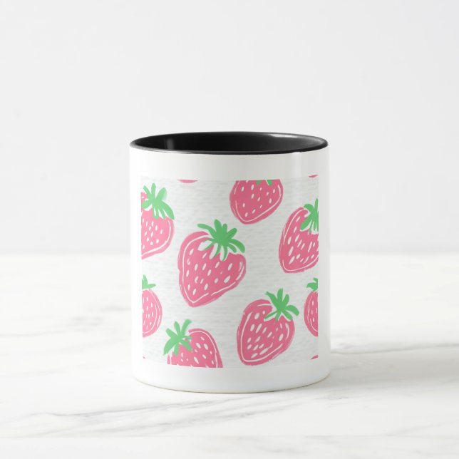 strawberry picture cup (Center)