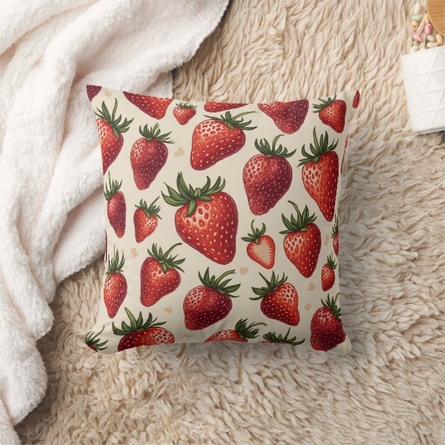 Strawberry pillow cushion (Blanket)