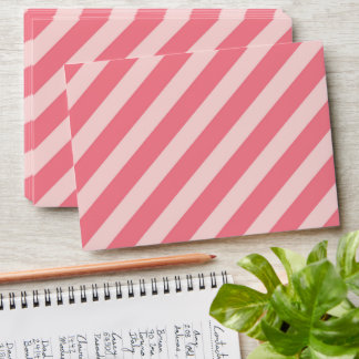 Strawberry pink candy diagonal stripes pattern envelope
