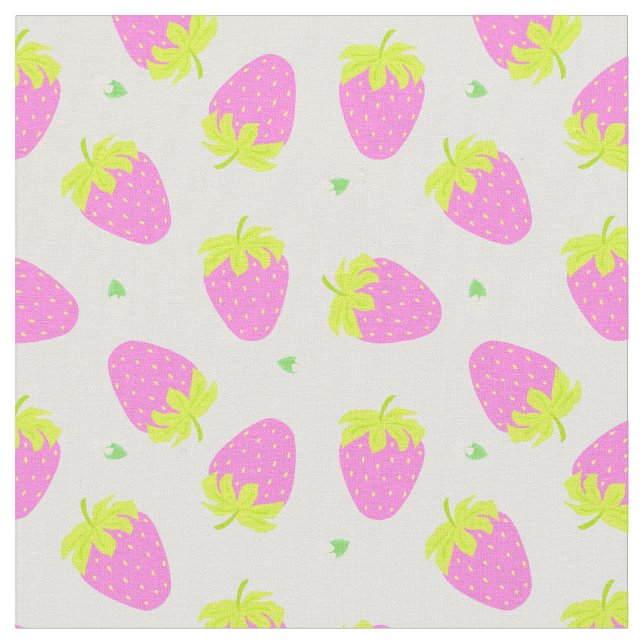 Strawberry Pink Fabric (Close Up)
