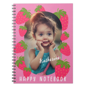 Strawberry Pink Photo Notebook