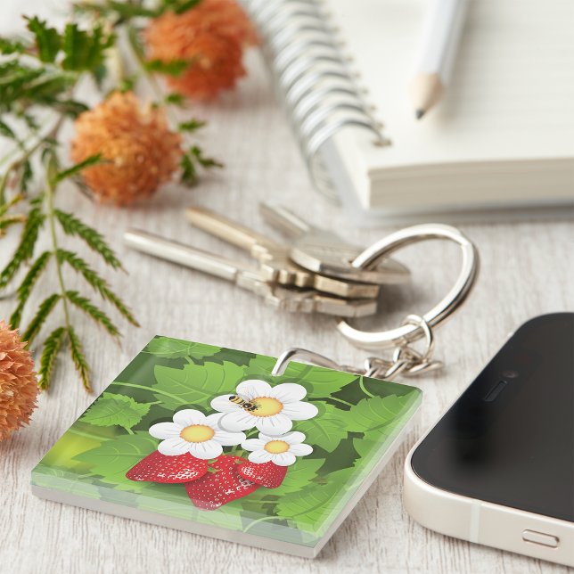 Strawberry Plant Key Ring (Creator Uploaded)