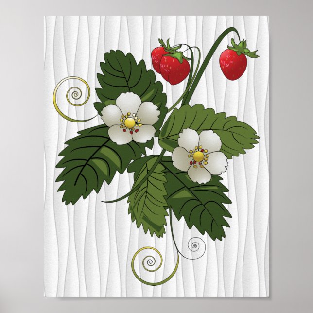 Strawberry Plant Poster (Front)