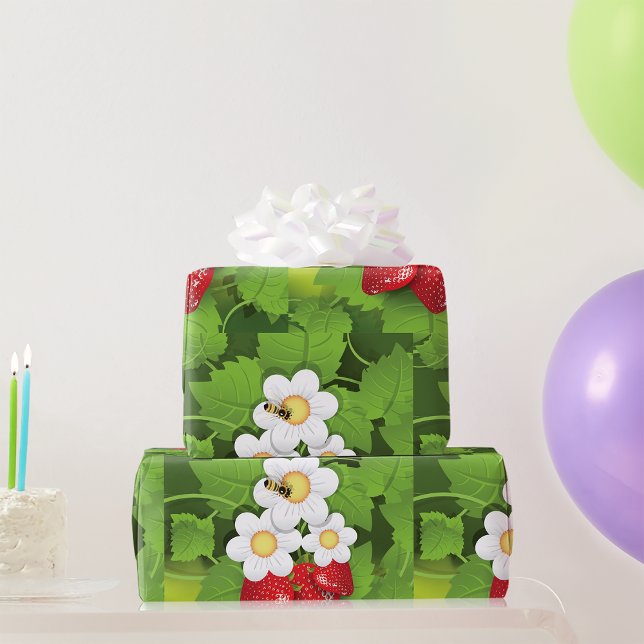 Strawberry Plant Wrapping Paper (Creator Uploaded)