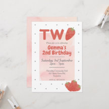 Strawberry Polka Dot TWO 2