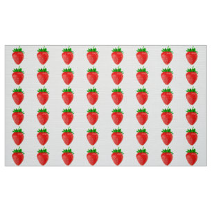 Strawberry Polyester Poplin Fabric 