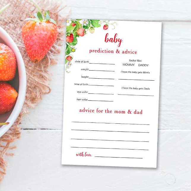 Strawberry Predictions and Advice Flyer (Creator Uploaded)