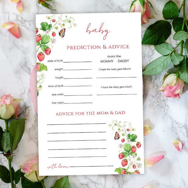 Strawberry Predictions Game Flyer (Creator Uploaded)