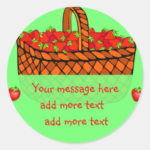 Strawberry Preserves Canning Labels