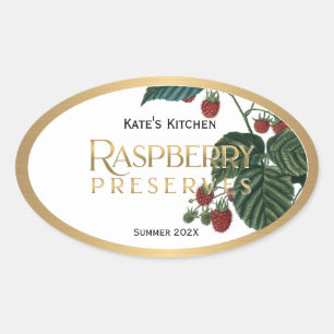 Strawberry Preserves Jelly Label Vintage