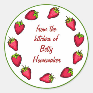 Strawberry Preserves or Jam Canning Labels