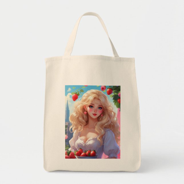Strawberry princess  tote bag (Front)