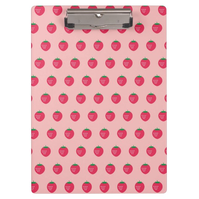 Strawberry Print Clipboard (Front)