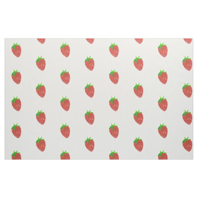 Strawberry Print Fabric Combed Cotton (56" width) (Fat Quarter)
