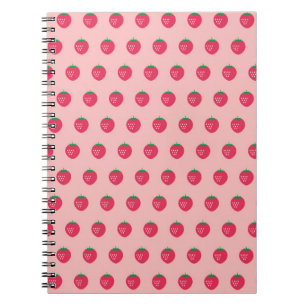 Strawberry Print Notebook