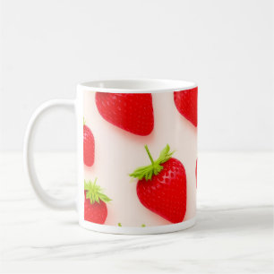 Strawberry Printed Ceramic Coffee Mug