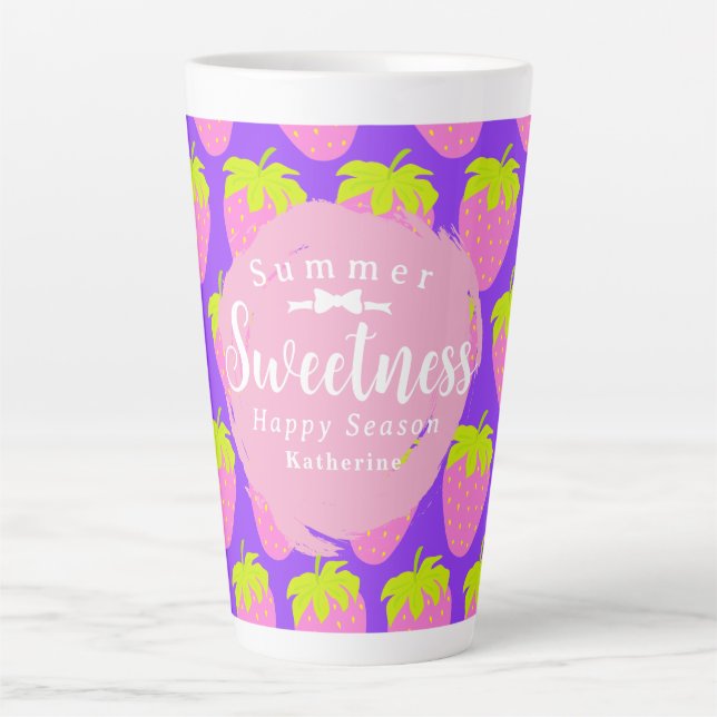Strawberry Purple Latte Mug (Front)