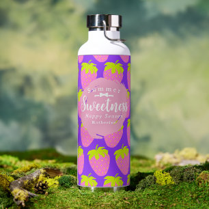 Strawberry Purple Water Bottle