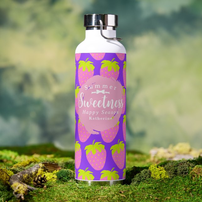 Strawberry Purple Water Bottle (Outdoor)
