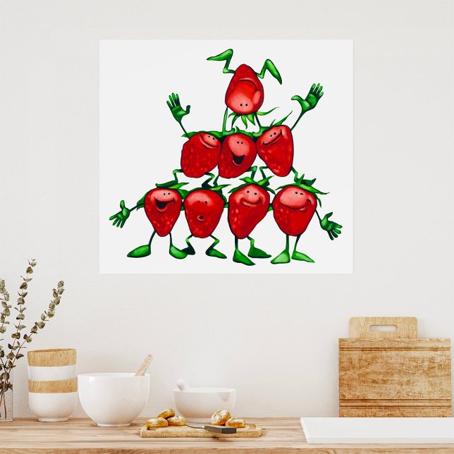 Strawberry Pyramid Poster (Creator Uploaded)