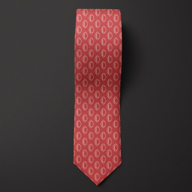 Strawberry Red Football Tie (Creator Uploaded)