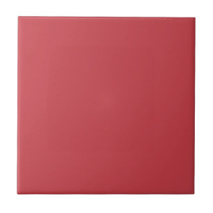 Strawberry Red Solid Colour Ceramic Tile