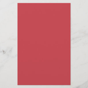 Strawberry Red Solid Colour Stationery