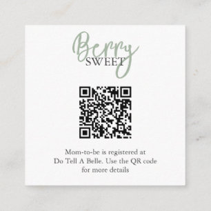 Strawberry Registry Enclosure Card