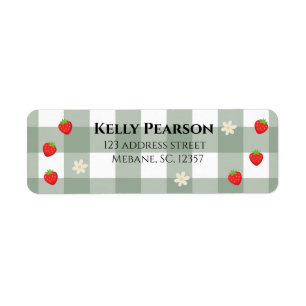 strawberry return label return address label