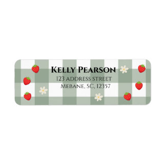 strawberry return label return address label
