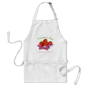 strawberry rhubarb jam apron