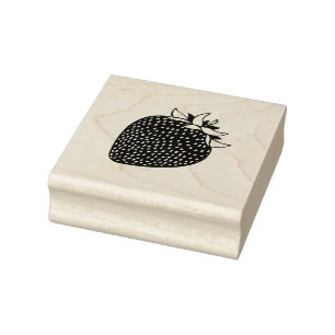 Strawberry Rubber Stamp