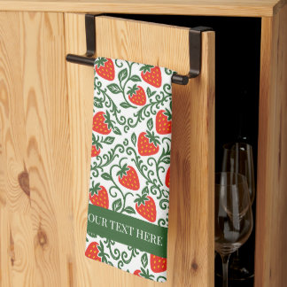 Strawberry Rustic Farmhouse French Country  Tea Towel