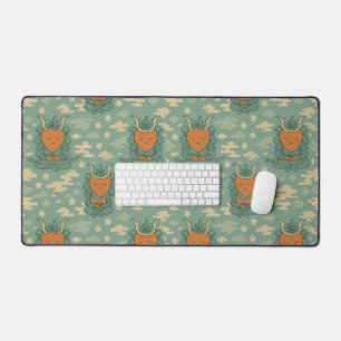 Strawberry Samurai Peaceful Warrior Desk Mat