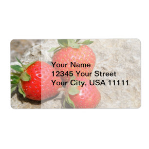 Strawberry Shipping Labels